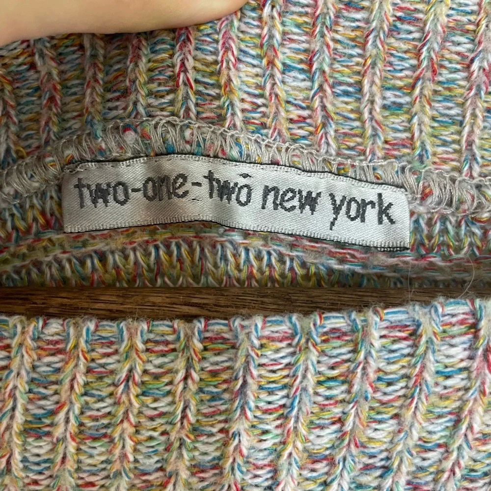 Two-one-two New York M Rainbow Boxy Knit Sweater